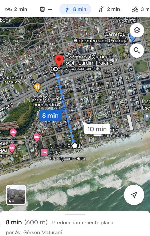 Ap 600M Da Praia Enseada, Ar, Wifi, Filtro, Secador Гуаружа Экстерьер фото